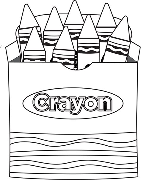 gambar crayon kartun hitam putih